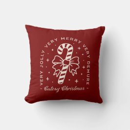 Kutesy Jul-parfym, candy cane-armbåge röd Kudde