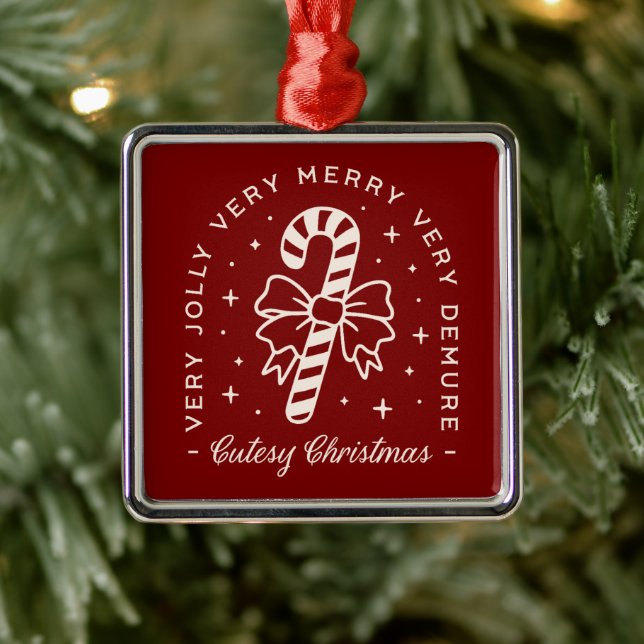 Kutesy Julröd parfym med candy cane Julgransprydnad Metall (Träd)