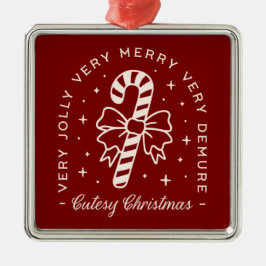 Kutesy Julröd parfym med candy cane Julgransprydnad Metall