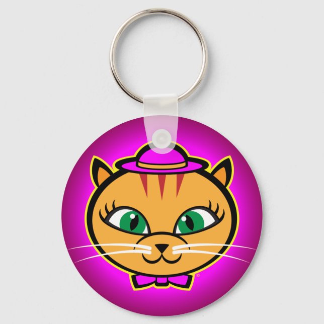 Kutey Kat, Button Keychain Nyckelring (Framsida)