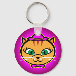 Kutey Kat, knäppas Keychain Nyckelring