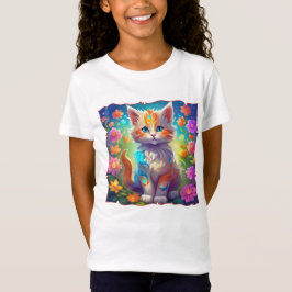 Kutie Kat Whimsical Kitten Tshirt T Shirt