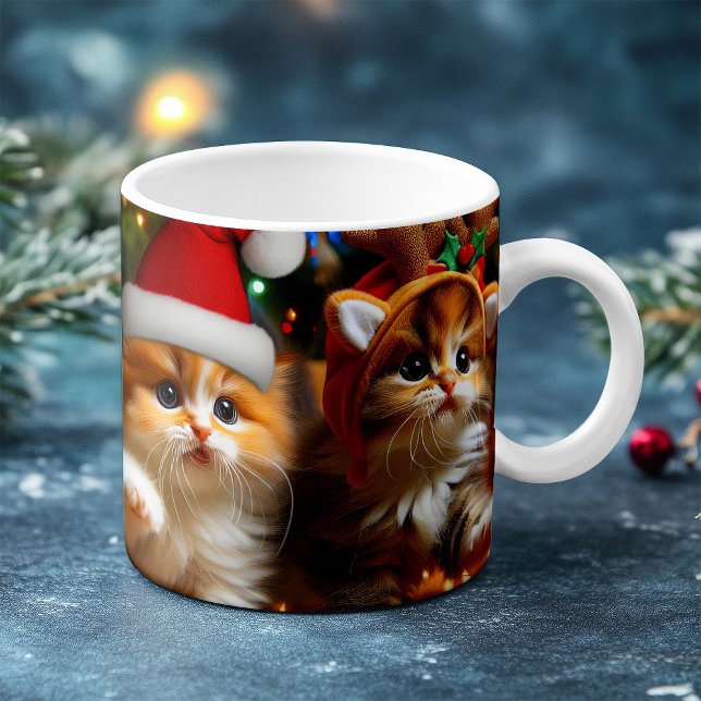 Kutkattungar med Jultomten och renhatt 1 Magisk Mugg (Skapare uppladdad)