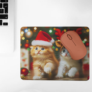 Kutkattungar med Jultomten och renhatt 2 Musmatta