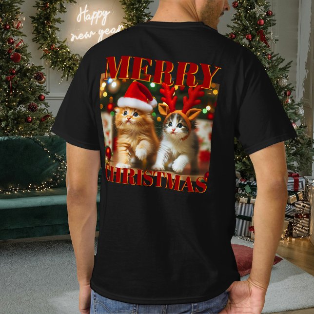 Kutkattungar med Jultomten och renhatt 2 T Shirt (Skapare uppladdad)