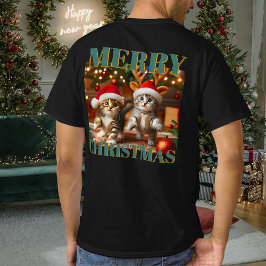 Kutkattungar med Jultomten och renhatt 3 T Shirt