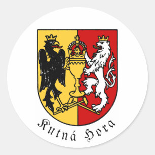 Kutná Hora jackat av arm, Tjeckien Runt Klistermärke
