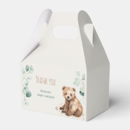 Kutskog löv är en inbjudan till babydusch presentaskar