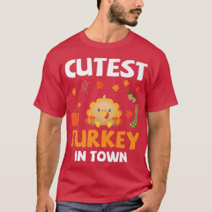 Kutst Turkiet på den berömda Thanksgivingen Town D T Shirt