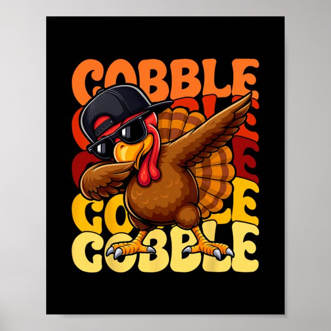 Kuttelutt Turkey Day Glad Thanksgiving Män Wo Poster (Framsidan)