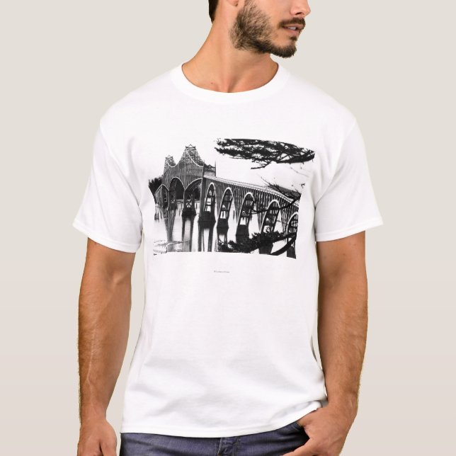 Kuttrandefjärden överbryggar den PhotographNorth T-shirt (Framsida)