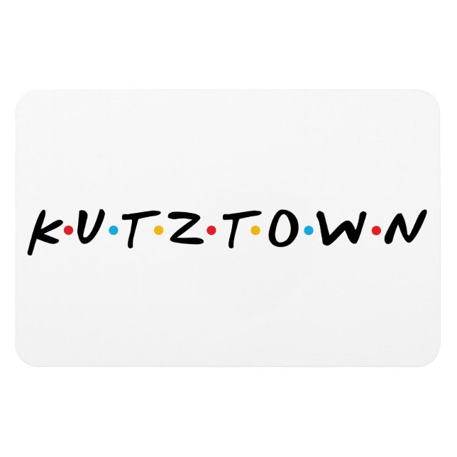 Kutztown Universiteten (FRIENDS-Logotypen) Magnet (Horisontell)