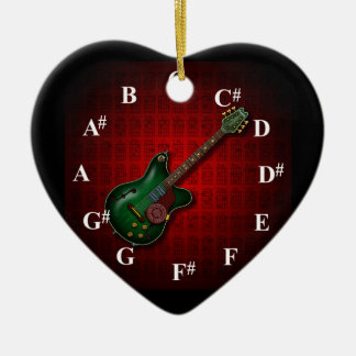 KuuMa Guitar Clock Julgransprydnad Keramik