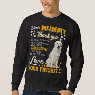 Kuvasz Bästa Mamma Tack för att vara min Mamma Lång Ärmad Tröja