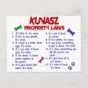 KUVASZ Egendom LAGSTIFTNING 2 Vykort
