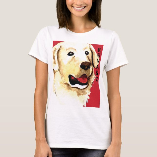 Kuvasz Färg Block T Shirt (Framsida)