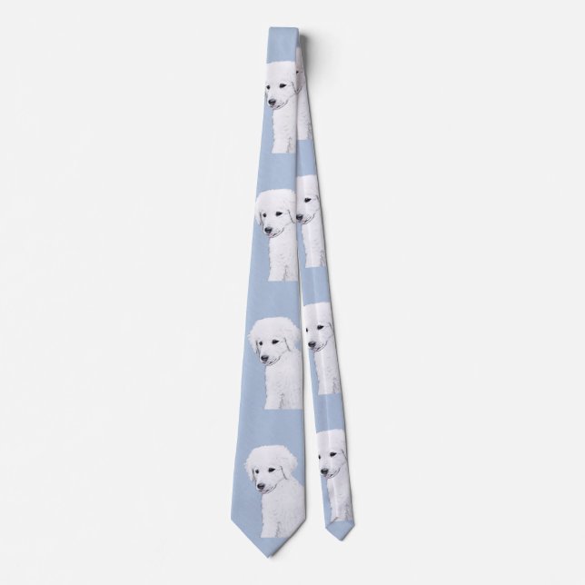 Kuvasz Painting - Cute Original Hund Art Slips (Framsida)