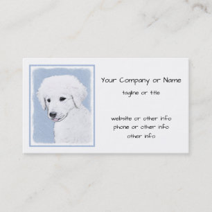 Kuvasz Painting - Cute Original Hund Art Visitkort