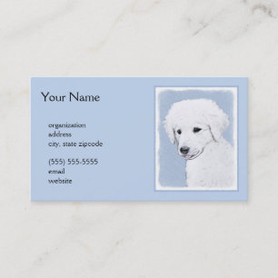 Kuvasz Painting - Cute Original Hund Art Visitkort