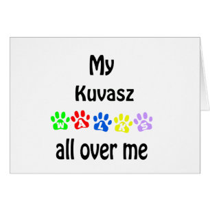 Kuvasz Walks Design Hälsningskort