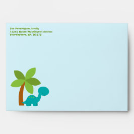 Kuvert för anpassade av färglösa dinosaurier