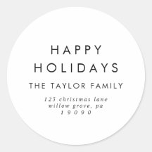 Kuvert för chic Glad helg Returadress 