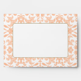 Kuvert för elegantens Vintage Peach-inbjudan