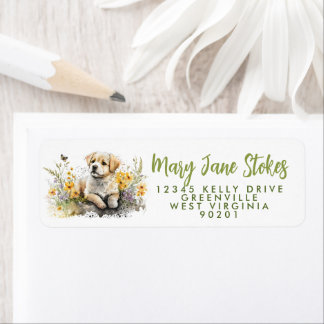 kuvert - RETURADRESS - guldkopieringsvalp Returadress Etikett