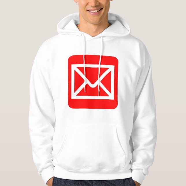 Kuvert Signal - Röd Hoodie (Framsida)