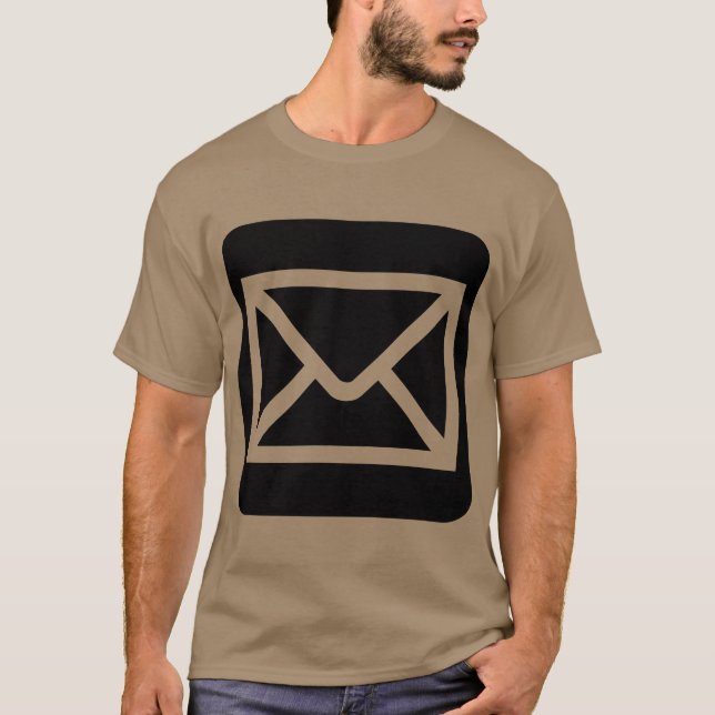 Kuvert tecken - Svart Tee (Framsida)