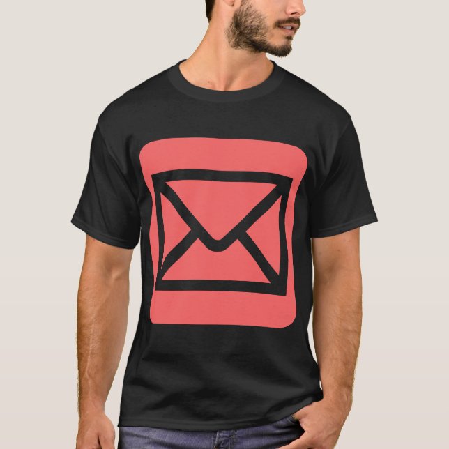 Kuvert tecken - Tropisk Rosa Tee Shirt (Framsida)