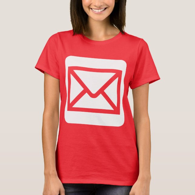 Kuvert tecken - Vit T-shirt (Framsida)