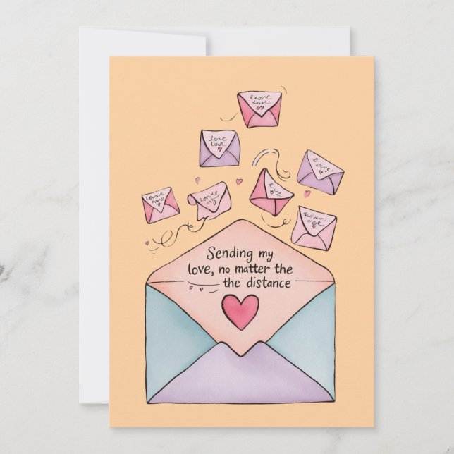 Kuvert till Kärlek-kort Inbjudningar (Framsida)