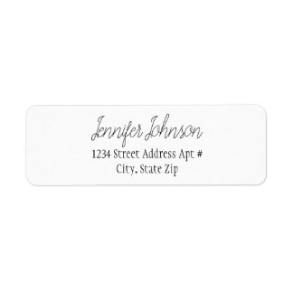 Kuvertetikett för skriptReturadress Returadress Etikett