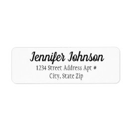 Kuvertetiketter för Returadress av söt-skript Returadress Etikett