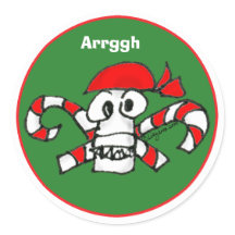 Kuvertförsegling för Grönt av Skull och korsben i