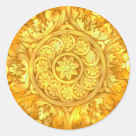 Kuvertförsegling för Ornate Sticker Runt Klistermärke