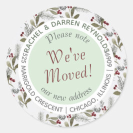 Kuvertförsegling för vinter-Adress (20) Runt Klistermärke