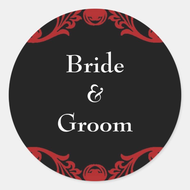 Kuvertförsegling Runt Klistermärke (Framsida)