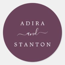 Kuvertförseglingar för moody Lila Bröllop