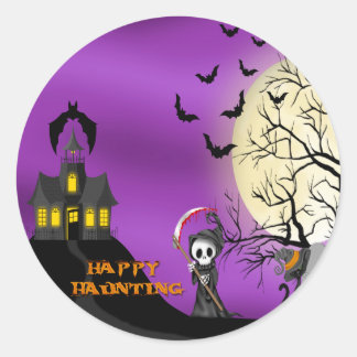 Kuvertförseglingar i lycklig runt klistermärke