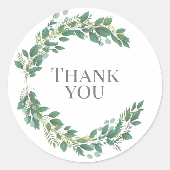 Kuvertförseglingar/påsar Runt Klistermärke (Framsida)