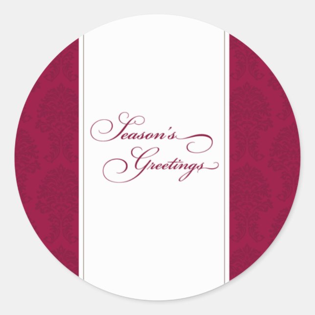 Kuvertförseglingar Runt Klistermärke (Framsida)