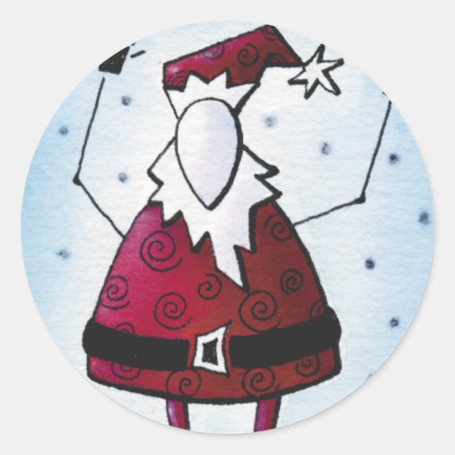 Kuvertförseglingar Runt Klistermärke (Framsida)