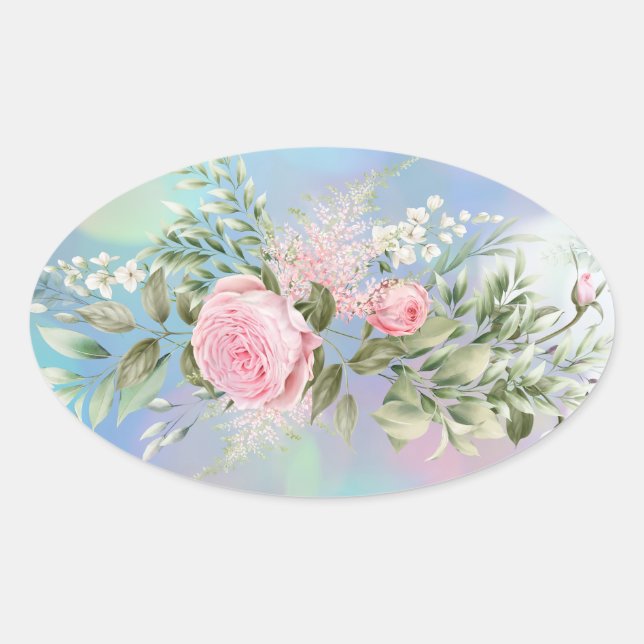 Kuvertförseglingsfästen Ovalt Klistermärke (Framsida)