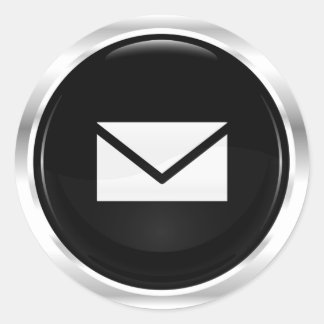 Kuvertsymbol Runt Klistermärke