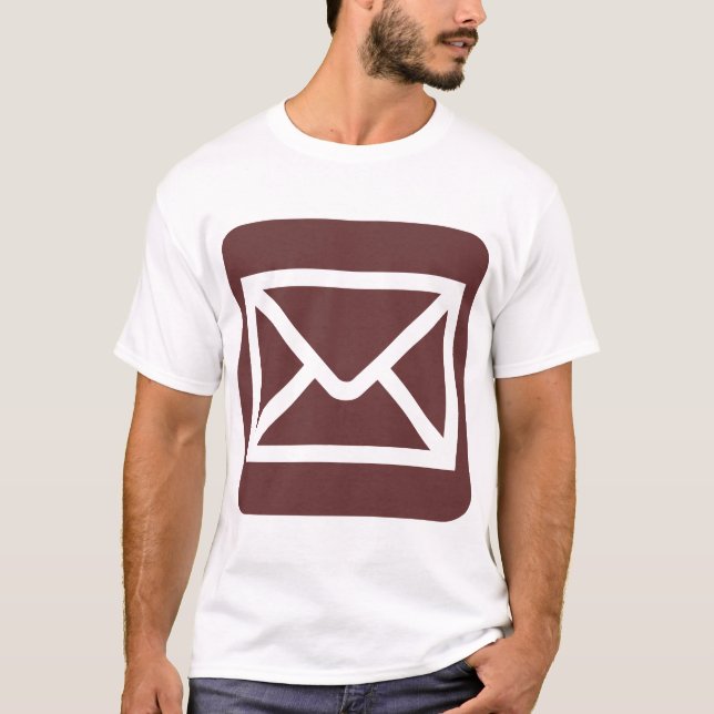 Kuverttecken - Mörk Brown Tee Shirt (Framsida)