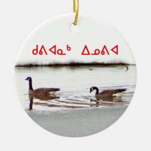 Kuvianak Innovia - Honkers - Kanada Geese Julgransprydnad Keramik