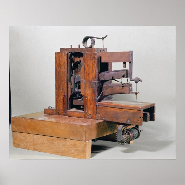 Kuvis", första syningen maskin, 1830 poster (Framsidan)