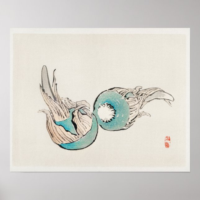 Kuwai Lökar by Kōno Bairei (1844-1895) Poster (Framsidan)